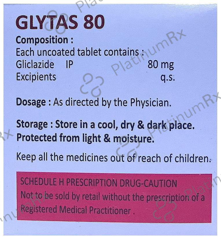 Glytas 80 Tablet