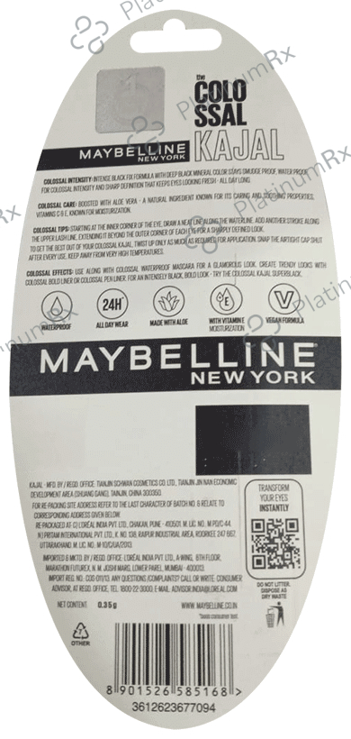 Maybelline the Colossal Kajal Smudge Proof 0.35g