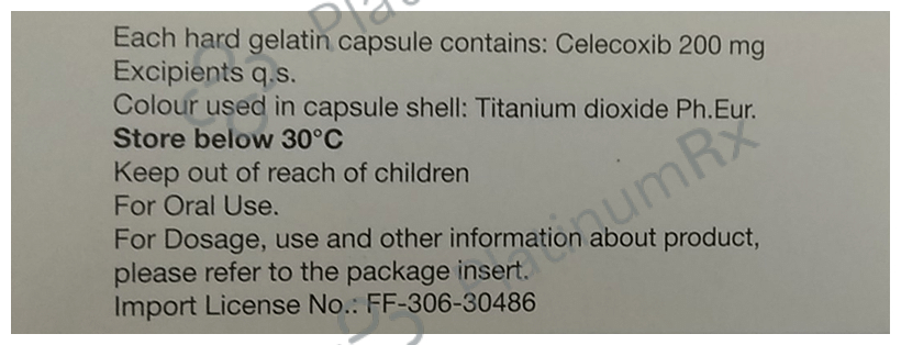 Celebrex 200mg Capsule 10s