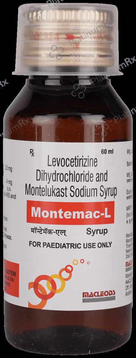 Montemac L 2.5/4mg Syrup 60ml