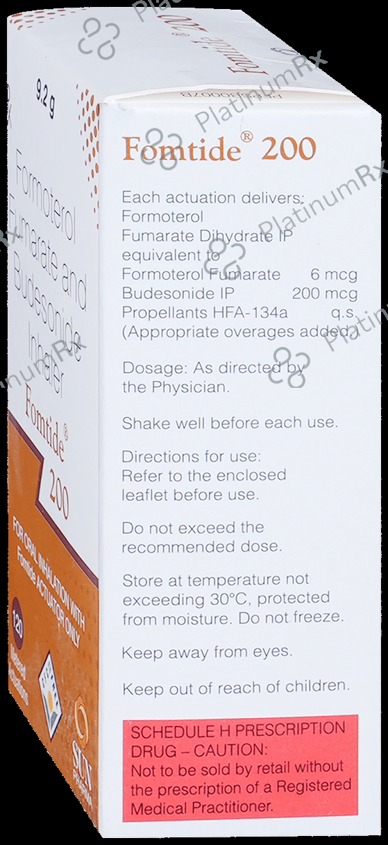 Fomtide 200/6mcg Inhaler 120MDI