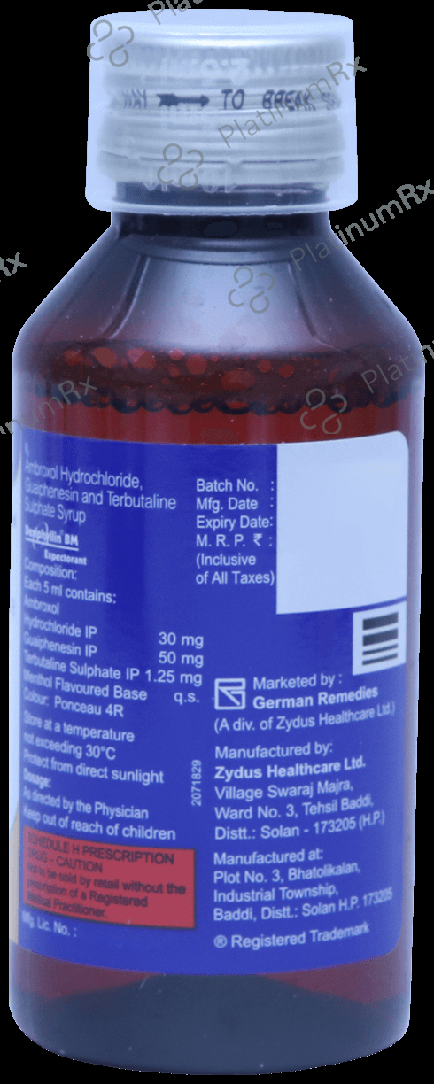 Deriphyllin BM 30/50/1.25mg Expectorant 100ml