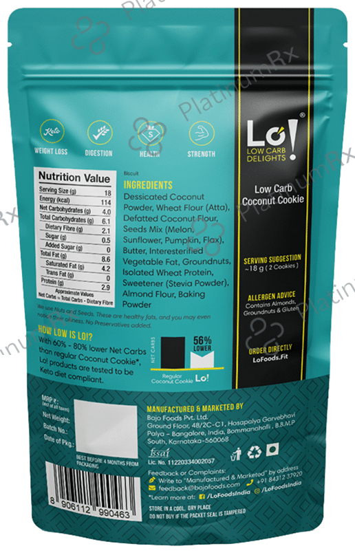 Lo! Foods Low Carb Coconut Cookie