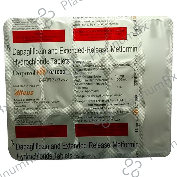 Dapazol M 10/1000 Tablet ER