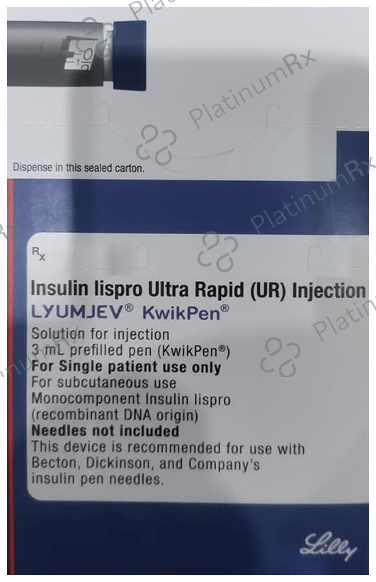 Lyumjev Kwikpen (100 IU/ml) (5*3ml Kwikpen)
