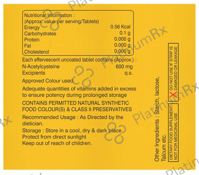 Mucohype 600mg Effervescent Tablet