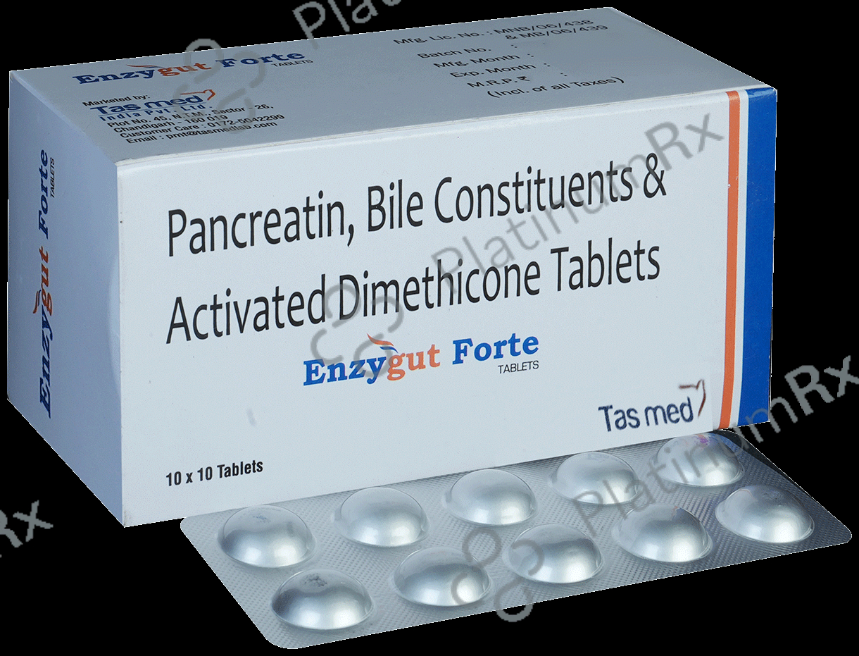 Enzygut Forte 192mg/25mg/40mg Tablet