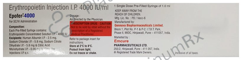 Epofer 4000 Injection
