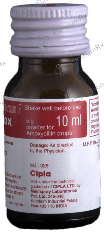 Novamox 100mg Paediatric Drops 10ml