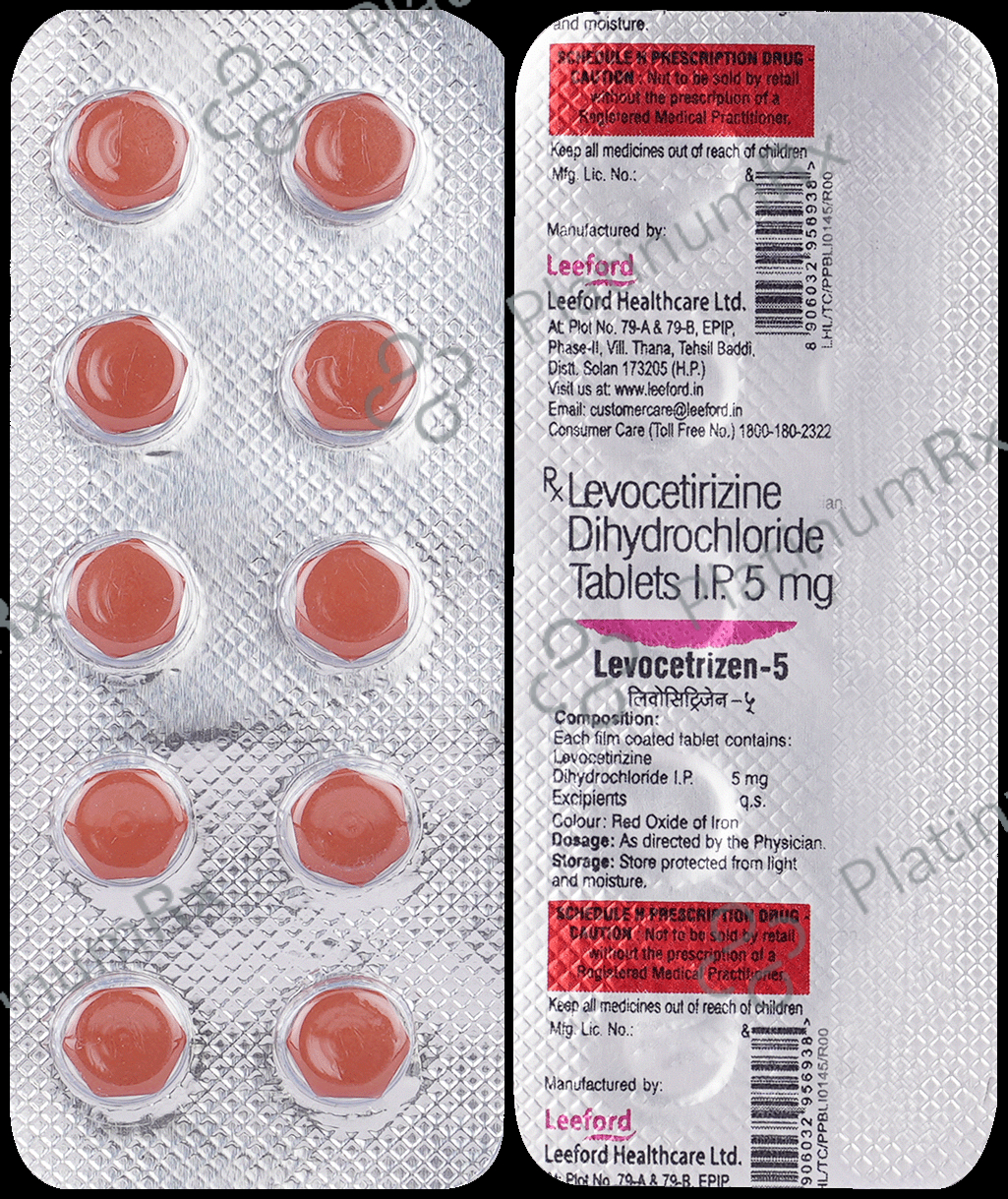 Levocetrizen 5mg Tablet 10s