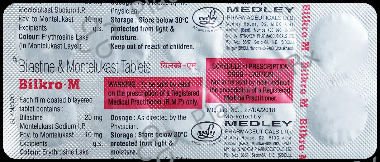Bilkro M 20/10mg Tablet 10s