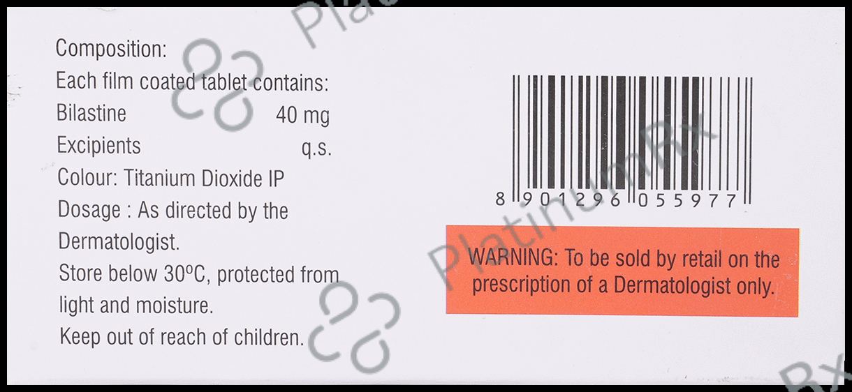 Bilashine 40mg Tablet 10s