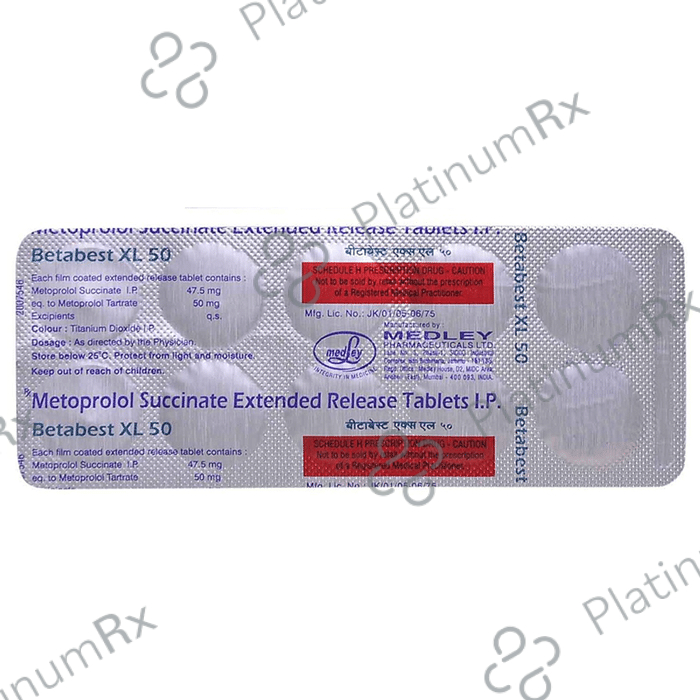 Betabest XL 50mg Tablet 10s