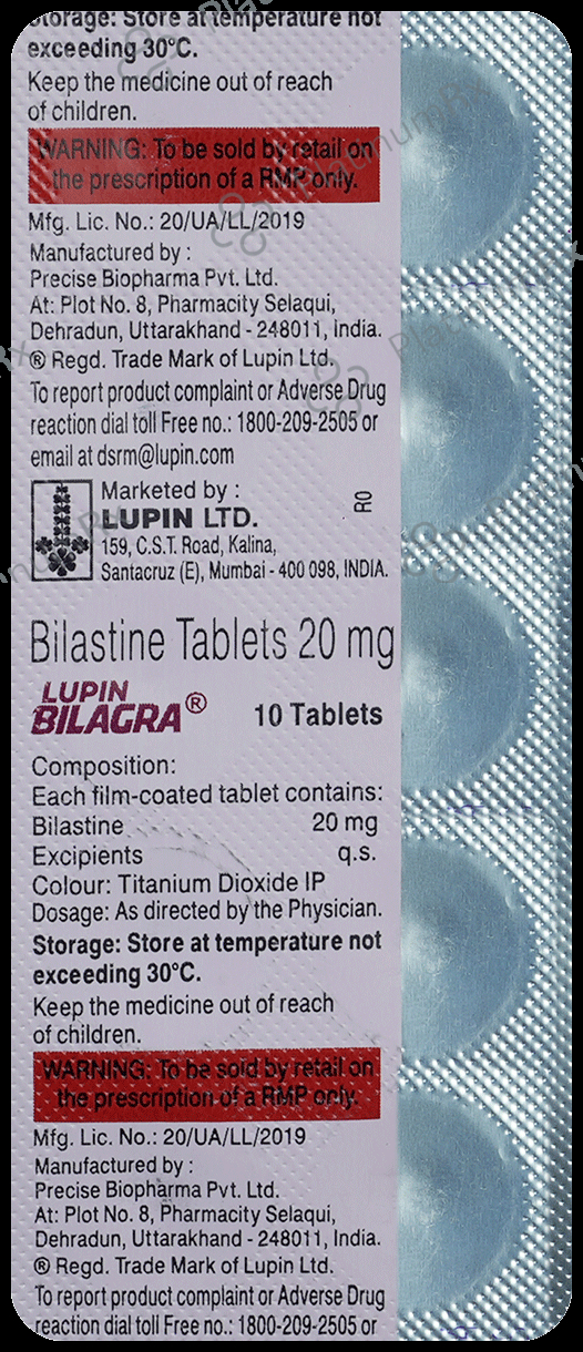 Bilagra 20mg Tablet 10s
