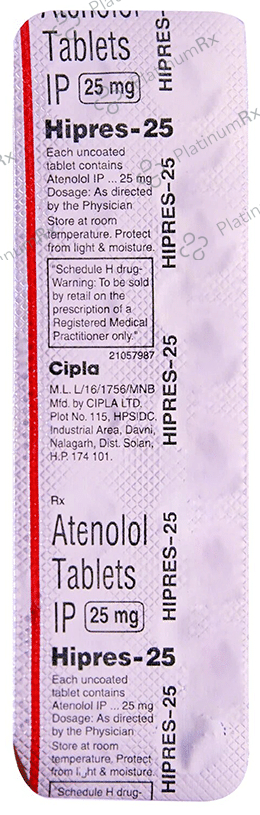 Hipres 25mg Tablet 14s