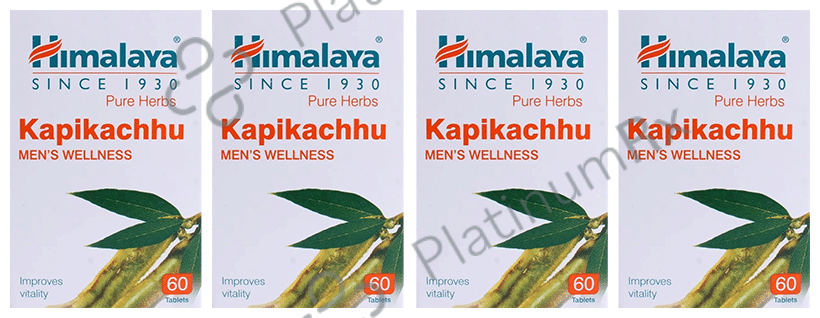 Himalaya Wellness Pure Herbs Kapikachhu Men's Health Tablet (60 Each) 4 bottles
