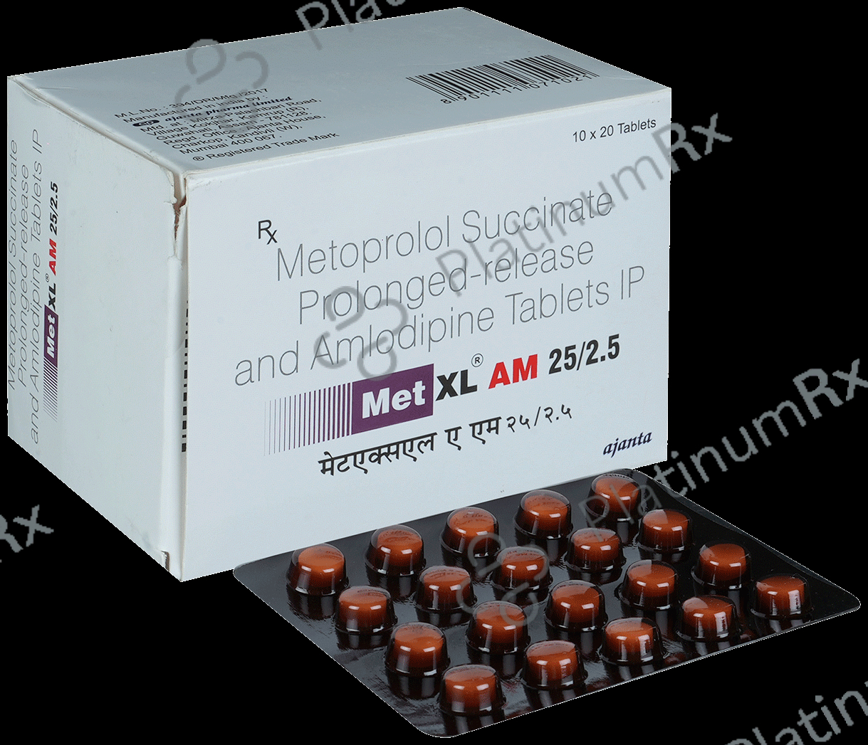 Met XL AM 25/2.5mg Tablet 20s