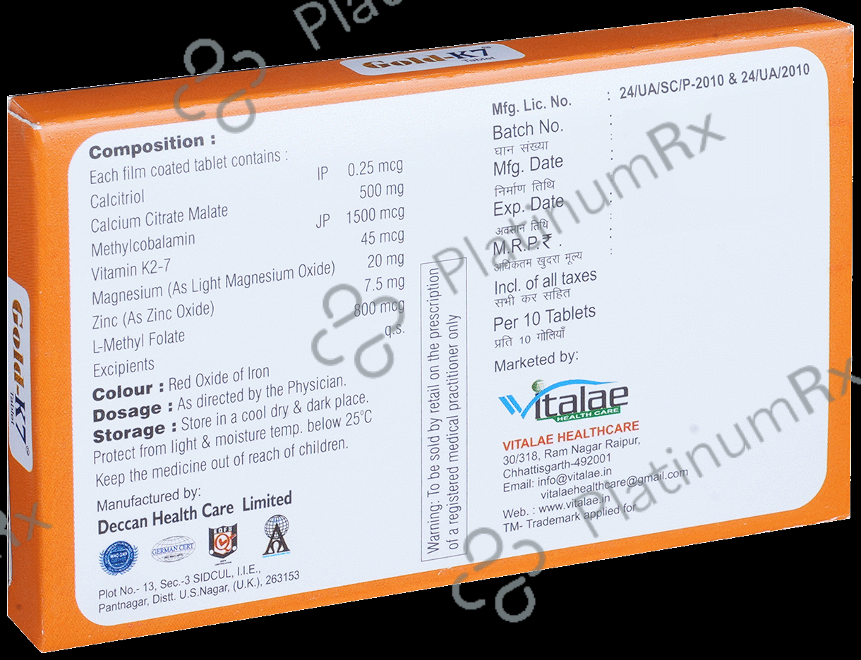 Gold K 7 Tablet