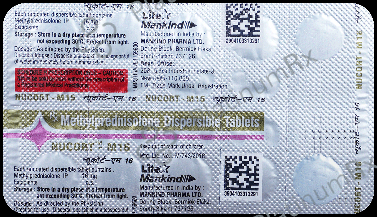 Nucort M 16mg Tablet DT 10s
