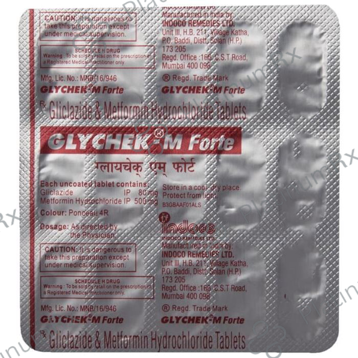 Glychek M Forte 80/500mg Tablet 15s