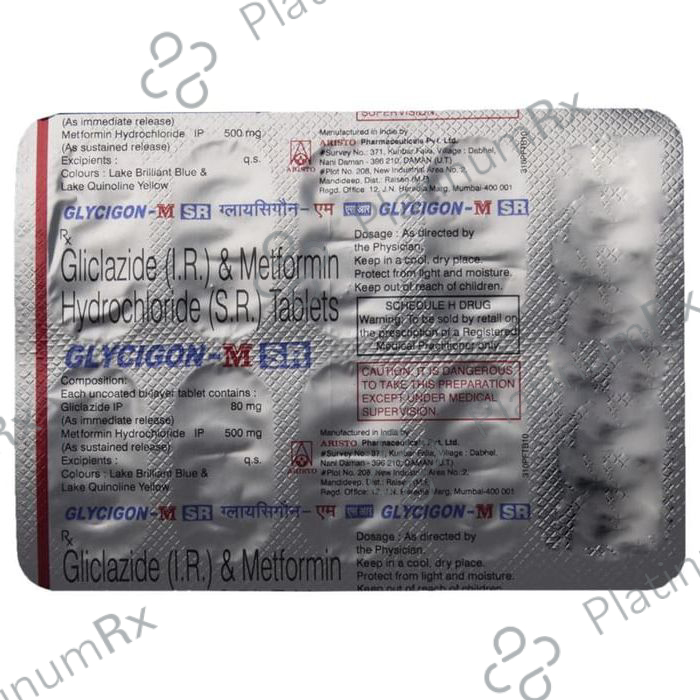 Glycigon M SR 80/500mg Tablet 10s