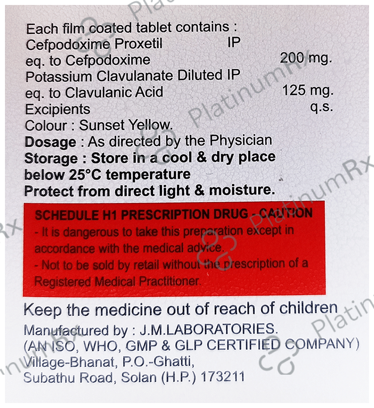 Falcodoxime-CV 325 Tablet