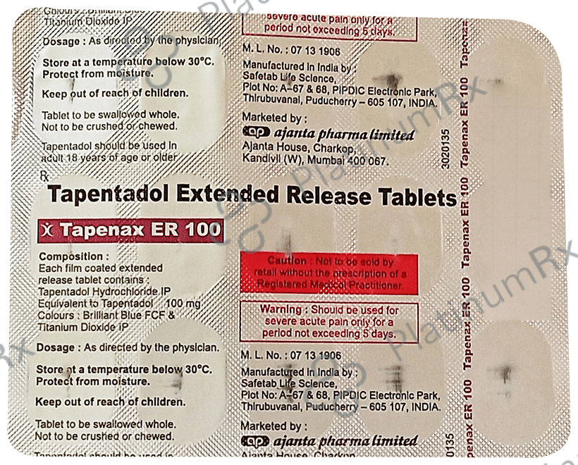 Tapenax ER 100 Tablet