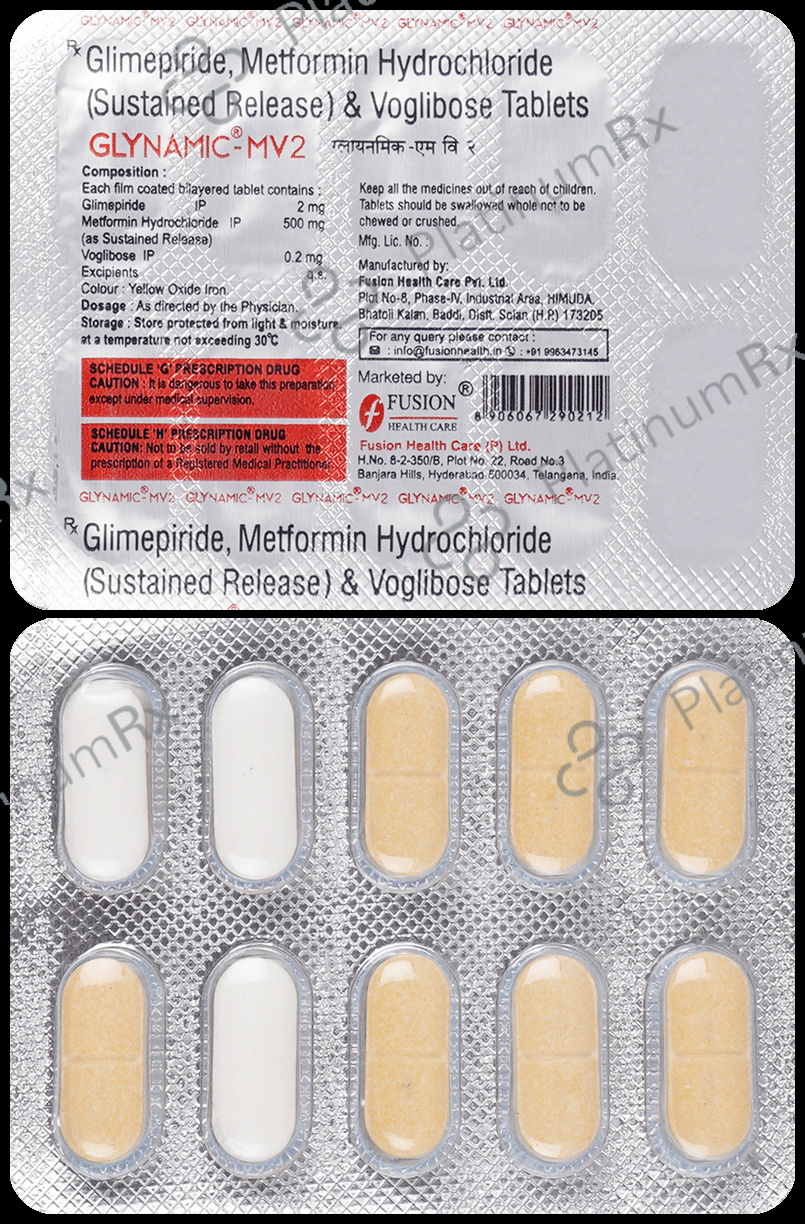 Glynamic MV 2/500/0.2mg Tablet 10s