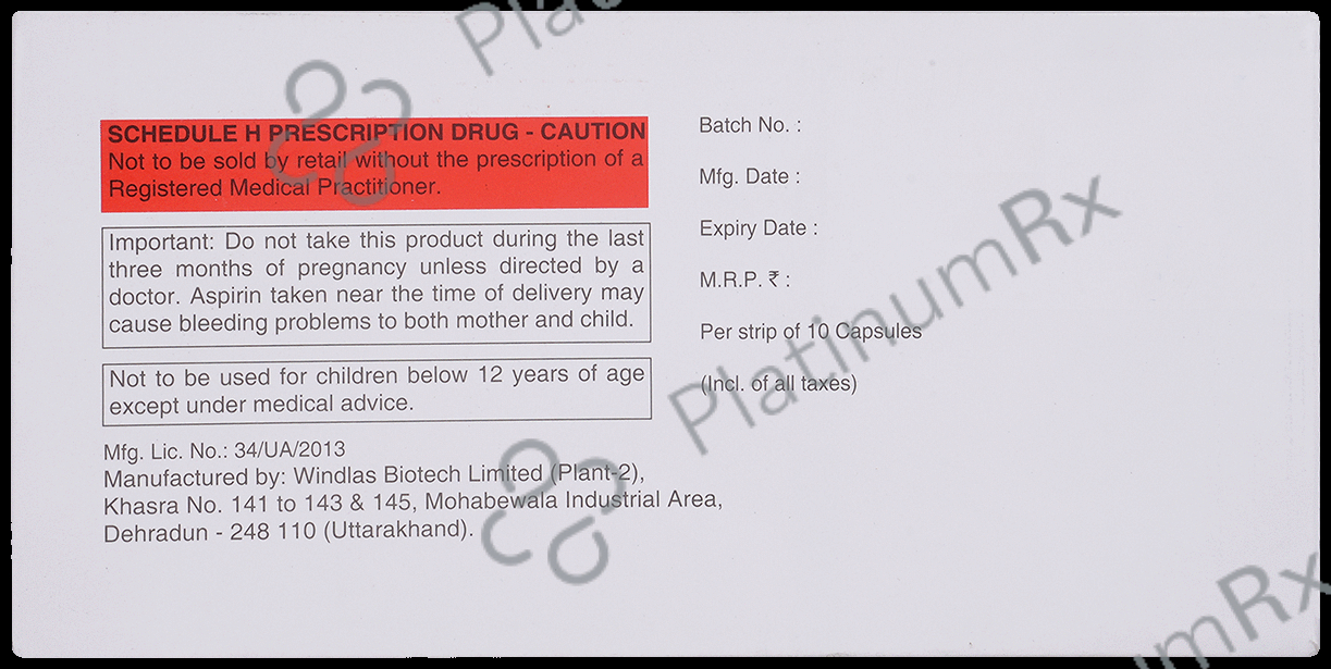 Clavix Gold 75mg/40mg/75mg Capsule