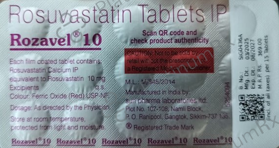 Rozavel 10mg Tablet 15s