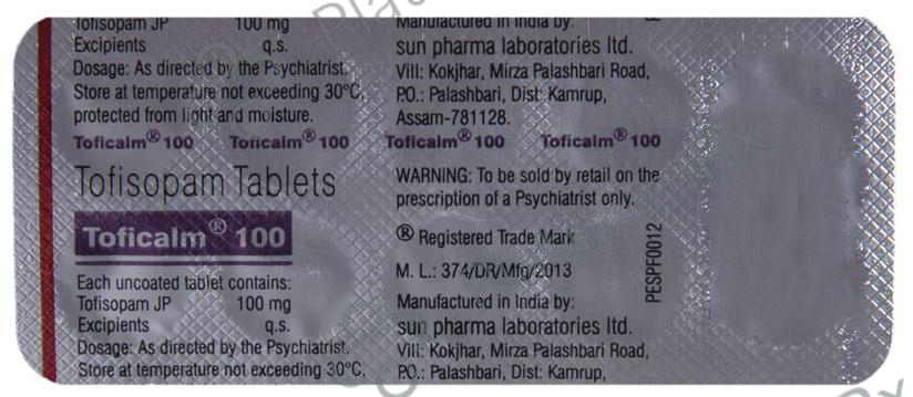 Toficalm 100 Tablet