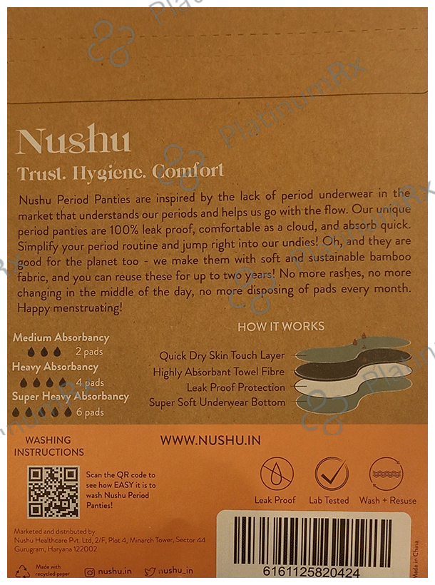 Nushu Hip-Hugger Panty XL Black
