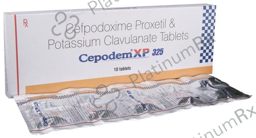Cepodem XP 325 200/125mg Tablet 10s