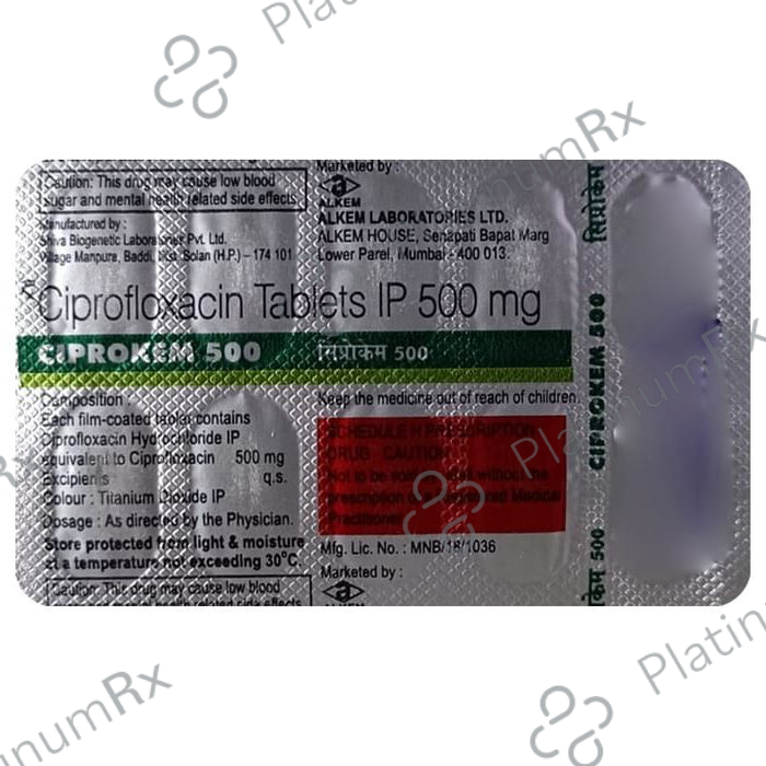 Ciprokem 500mg Tablet