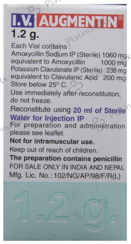 Augmentin 1.2gm Powder for Injection 1s