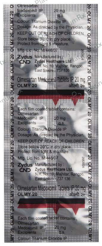 Olmy 20mg Tablet 10s