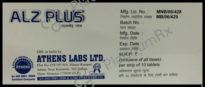 Alz Plus Tablet