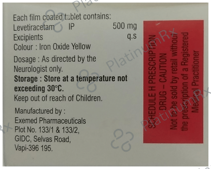 Epitra 500mg Tablet 10s