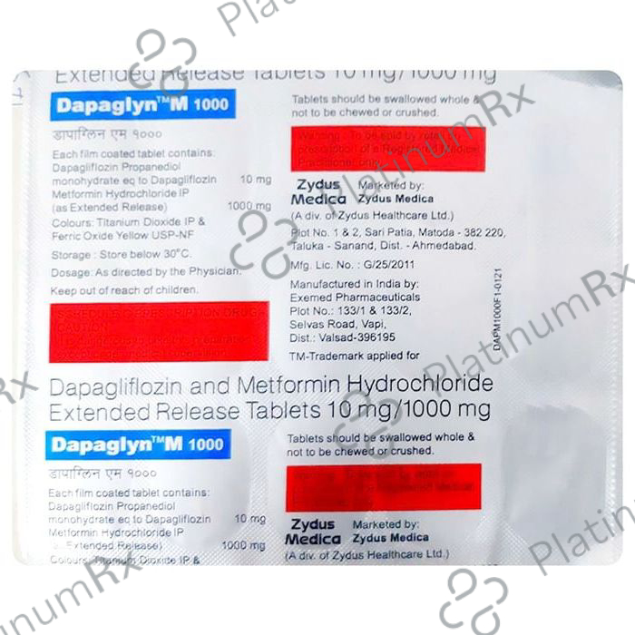 Dapaglyn M 1000mg Tablet ER 15s