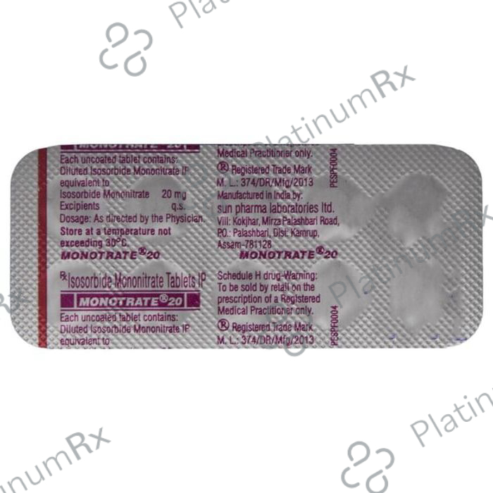 Monotrate 20mg Tablet 10s