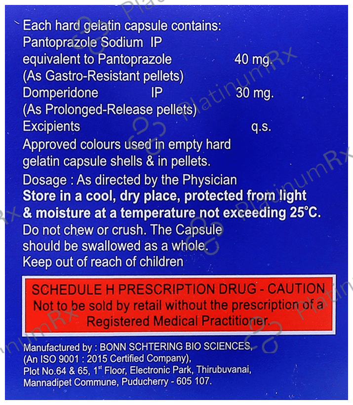 Savera-D 30mg/40mg Capsule PR