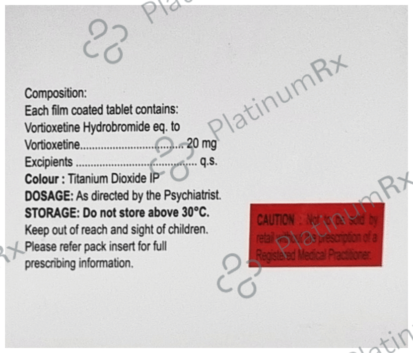 Trivoxetin 20mg Tablet 10s