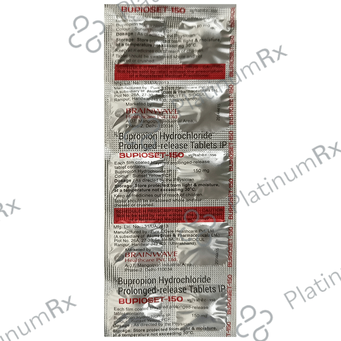Bupioset 150 Tablet PR