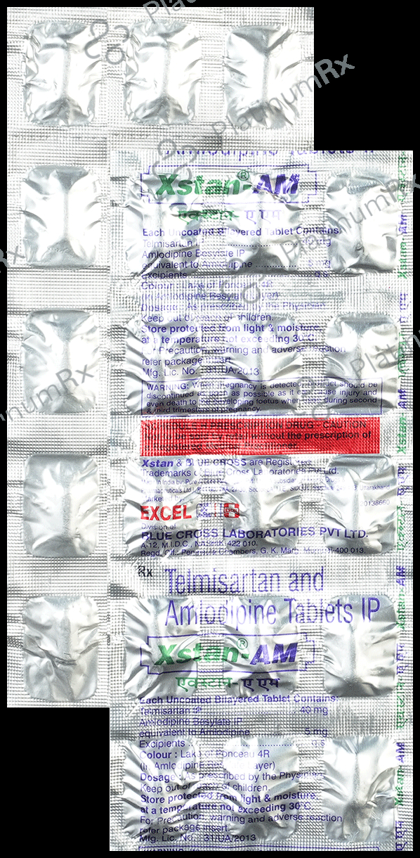 Xstan AM 40/5mg Tablet 15s