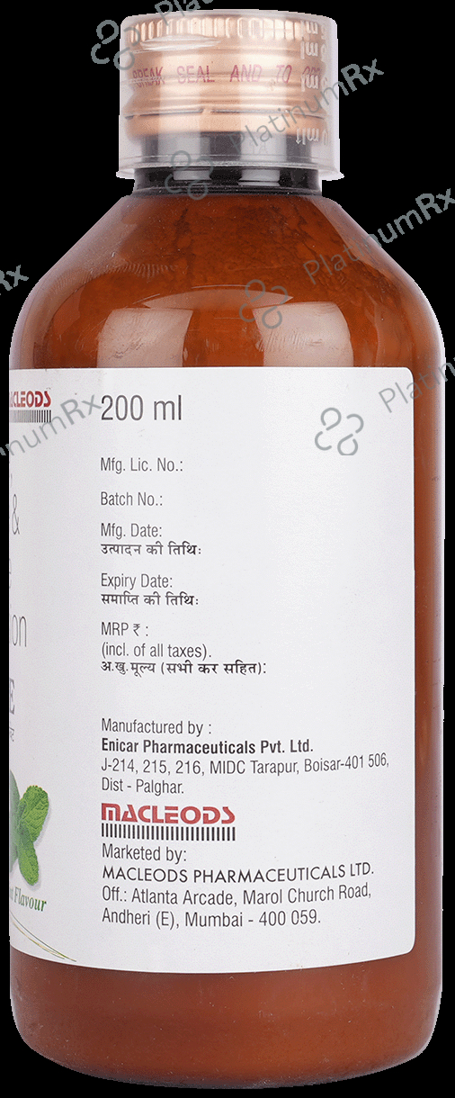 Macbate Mint Sugar Free Oral Suspension 200ml