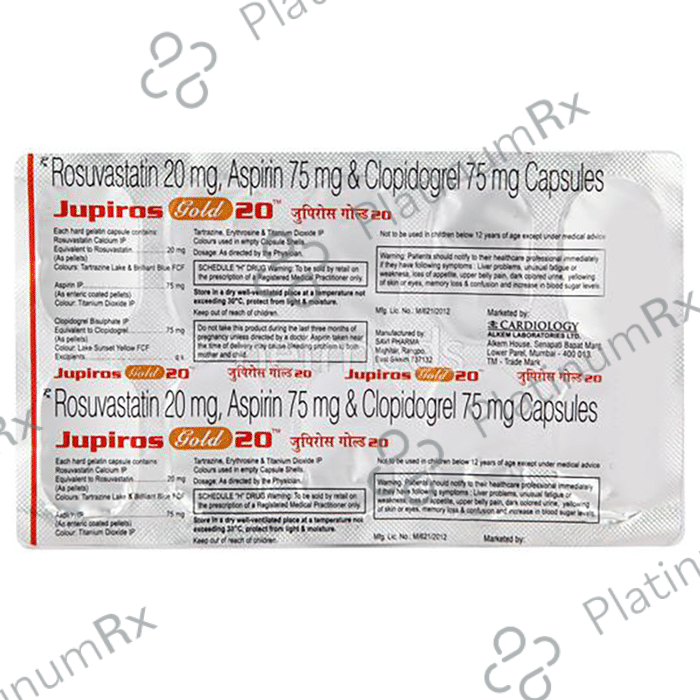 Jupiros Gold 20/75/75mg Capsule 10s