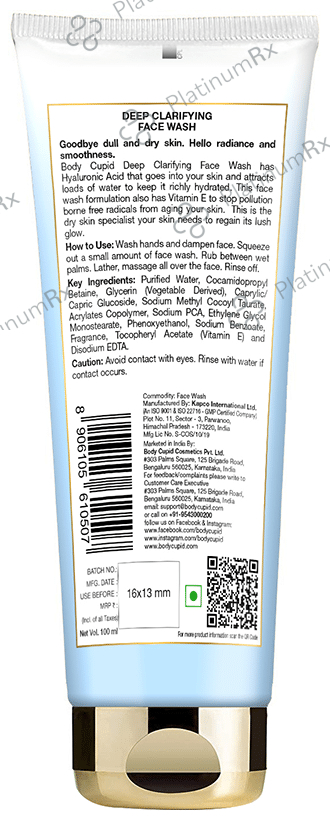Body Cupid Deep Clarifying Face Wash