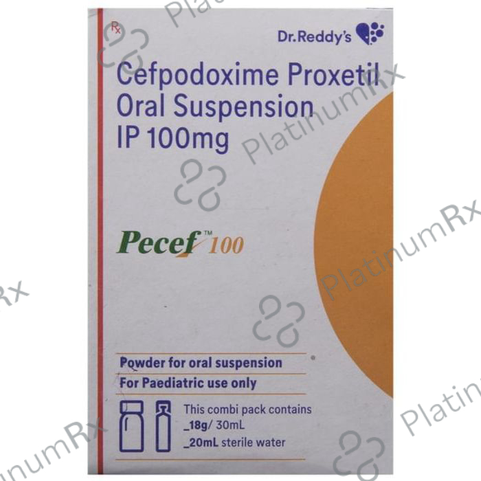 Pecef 100mg Powder For Oral Suspension 30ml