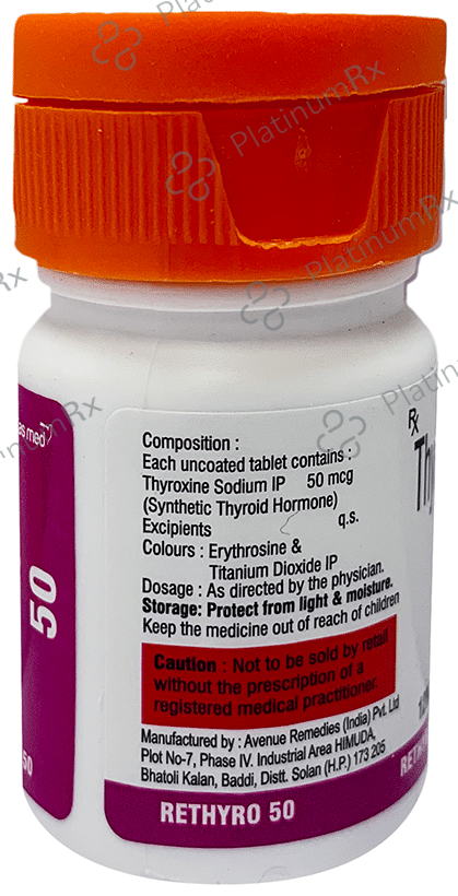 Rethyro 50mcg Tablet 120s