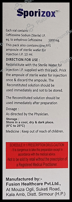 Sporizox Injection